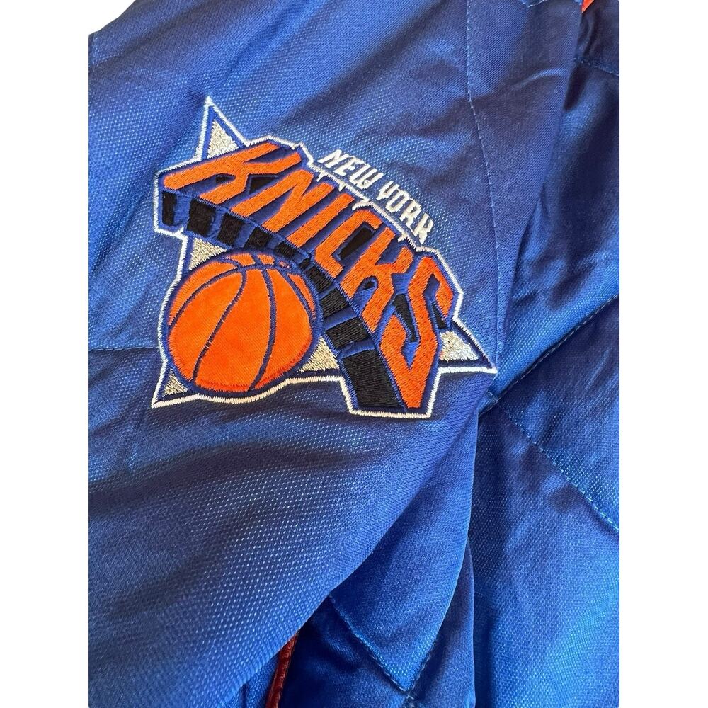 Vintage NY Knicks NBA Reversible Quilted Embroidered Varsity Jacket - Sz XXL - Picture 6 of 16